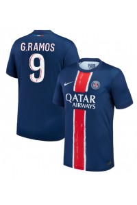 Paris Saint-Germain Goncalo Ramos #9 Jalkapallovaatteet Kotipaita 2024-25 Lyhythihainen